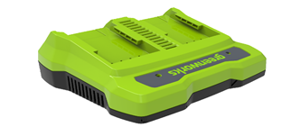 Быстрое зарядное устройство на 2 слота Greenworks G40UC8,40V